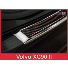 Carbon kryt- ochrana prahu zadného nárazníka Volvo XC90 II 2015+