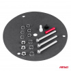 Výstražná blikajúca majáková lampa 80 LED magnet R10 12V 24V W14M AMIO-01503