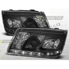 VW Bora 1998-05 Predné číre svetlá Daylight LED black (LPVWA2)