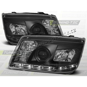 VW Bora 1998-05 Predné číre svetlá Daylight LED black (LPVWA2)