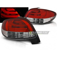 Peugeot 206 10.1998- zadné lampy red white LED BAR (LDPE20)