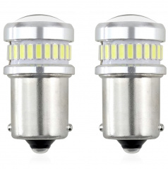 Ľad žiarovka CANbus biela 24SMD + 3030 6SMD 1156 (R5W, R10W) P21 BIELE 12V / 24V