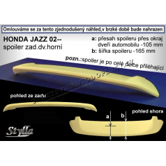 Honda Jazz (02+) spoiler zadných dverí horný