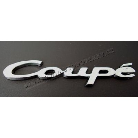 Znak COUPÉ samolepící 9,5x1,4 cm