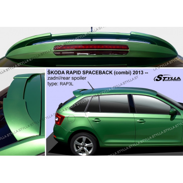 Škoda Rapid Spaceback 2012+ zadný spoiler (EÚ homologácia)