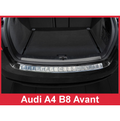 Nerez kryt- ochrana prahu zadného nárazníka Audi A4 B8 Combi 2012+