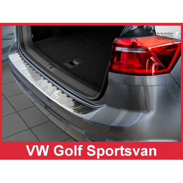 Nerez kryt- ochrana prahu zadného nárazníka Volkswagen Golf Sportsvan 2014+ skladom Nerez kryt- ochrana prahu zadného nárazníka Volkswagen Golf Sportsvan 2014+ skladom