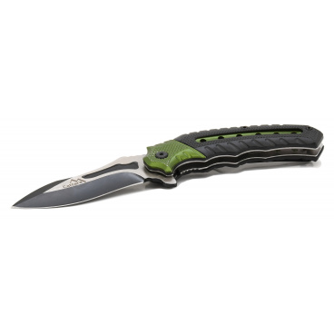 Nůž zavírací COBRA 20cm s pojistkou zelená-černá