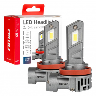 Automobilové LED žiarovky série X5 Winger H8 H9 H11 6000K Canbus AMIO-03947
