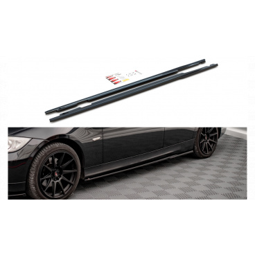 Lesklé čierne lišty BMW 3 E90 Lesklé čierne lišty BMW 3 E90