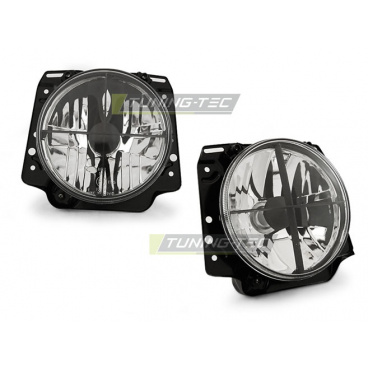 VW Golf 2 08.1983-08.1991 predné číre svetlá chrome vonkajšie (LPVW08) VW Golf 2 08.1983-08.1991 predné číre svetlá chrome vonkajšie (LPVW08)