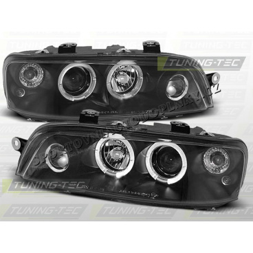 Fiat Punto II predné číre svetlá Angel Eyes black (LPFI02)
