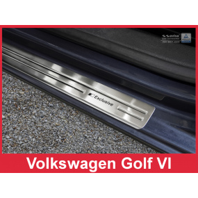 Nerez ochranné lišty prahu dverí 4ks Volkswagen Golf 6 2008-16