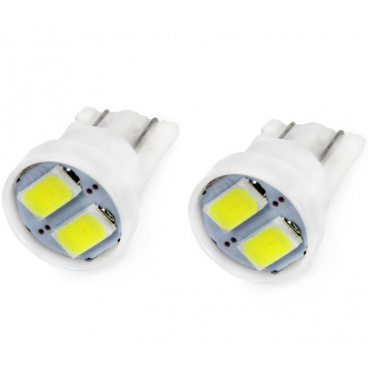 Žiarovka LED 5730 T10 12V 5W biela 2 ks