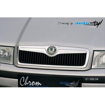 Lišta masky - chróm, Škoda Octavia Lišta masky - chróm, Škoda Octavia