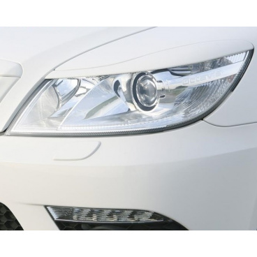 Kryty svetlometov Milotec (mračítka) - ABS čierny, Škoda Octavia II RS Fac. Lim., Combi 05/09