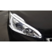 Peugeot 208 04.2012-06.2015 přední čirá světla Tube Light chrome (LPPE30)