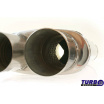 Stredný výfukový medzitlmič Turbowork s rozdvojením pre výfukovú klapku 57 mm