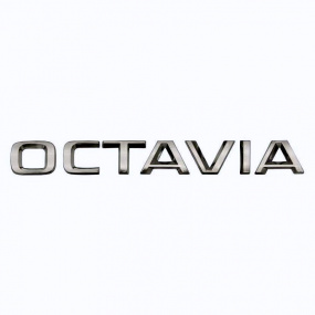 Chróm nápis OCTAVIA 190x22 mm s podlepením