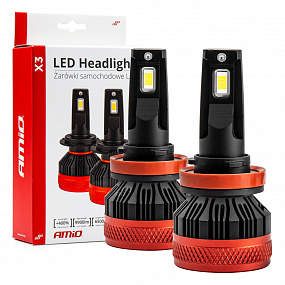 Automobilové LED žiarovky série X3 H8 H9 H11 H16 6500K Canbus