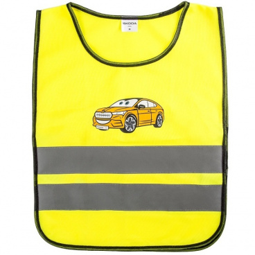 Originálna dětská refleksná vesta Škoda veľ. S s logom Enyaq