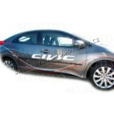 Honda Civic HB, 2012+, 5 dver., bočné lišty dverí Honda Civic HB, 2012+, 5 dver., bočné lišty dverí