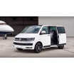 Nerez kryt- čierna ochrana prahu zadného nárazníka Volkswagen Transporter T6 Furgon 2015-16