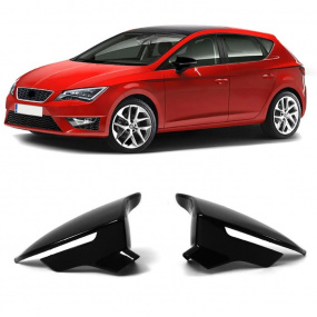 Čierne kryty zrkadiel Omtec Seat Leon III 2012-2019