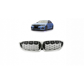 Gril BMW 3 G20 G21 Celý chrómový Gril BMW 3 G20 G21 Celý chrómový