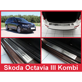 Sada nerez doplnkov 5 ks Škoda Octavia III kombi