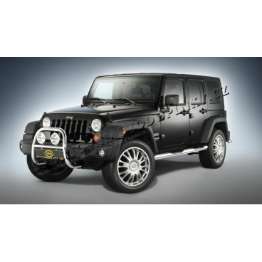Jeep Wrangler, 2007+ bočný schod, nerez (sada) DR Jeep Wrangler, 2007+ bočný schod, nerez (sada) DR