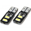 Žiarovky 4 SMD 2835 LED T10 (W5W) 12V biela CAN-BUS krátka
