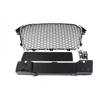 Gril Audi A4 B8 RS-Style Chróm-Čierny PDC