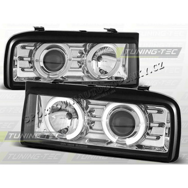 VW Corrado 1988-95 predné číre svetlá Angel Eyes chrome (LPVW35)