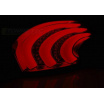 Peugeot 208 04.2012-06.15 zadní lampy red white LED BAR
