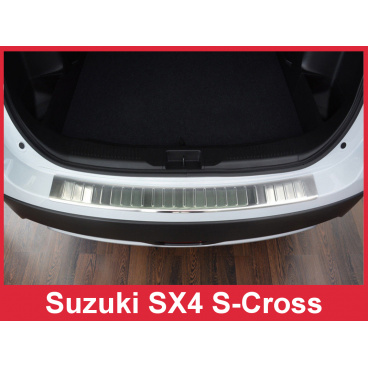 Nerez kryt- ochrana prahu zadného nárazníka Suzuki SX4 S-Cross 2012-16
