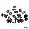 Sada univerzálnych skrutiek a montážnych plechov 18 mm ⌀ 5 mm 10 súprav