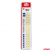 LED COB pásiky do auta biele 2x30cm 12V AMIO-04569