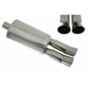 Športový výfuk TurboWorks 63/2x76 mm dual 
