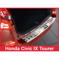 Nerez kryt- ochrana prahu zadného nárazníka Honda Civic 9 Tourer 2014-16