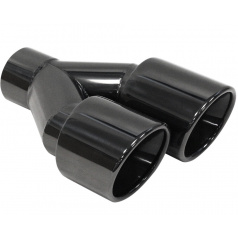 Nerez dual koncovka čierna (vstup 63 mm, výstup 89 mm) pravá alebo ľavá