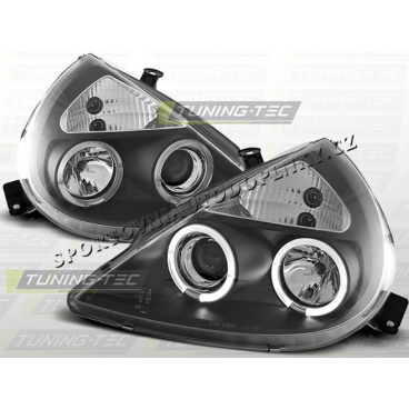Ford KA 1996-08 Predné číre svetlá Angel Eyes black (LPFO12) Ford KA 1996-08 Predné číre svetlá Angel Eyes black (LPFO12)