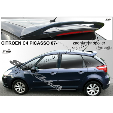 Citroen C4 Picasso 2007- zadný spoiler (EÚ homologácia)