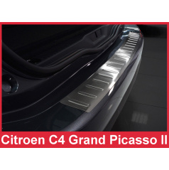 Nerez kryt- ochrana prahu zadného nárazníka Citroen C4 Grand Picasso II 2013-16