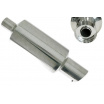Sportovní výfuk TurboWorks 63/105 mm dlouhá kulatá koncovka se silencerem 