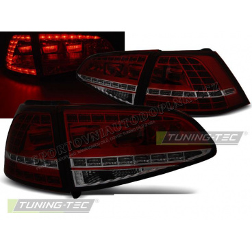 VW Golf 7 2013+ zadné lampy red smoke LED GTI Look (LDVWG1)