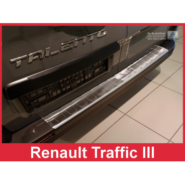 Nerez kryt- ochrana prahu zadného nárazníka Renault Trafic III 2014+ Nerez kryt- ochrana prahu zadného nárazníka Renault Trafic III 2014+