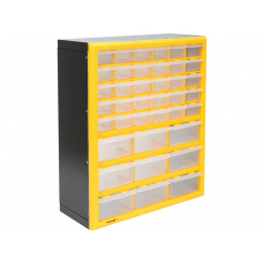 Organizér se zásobníky, 39 zásuvek, 475 x 380 x 160 mm