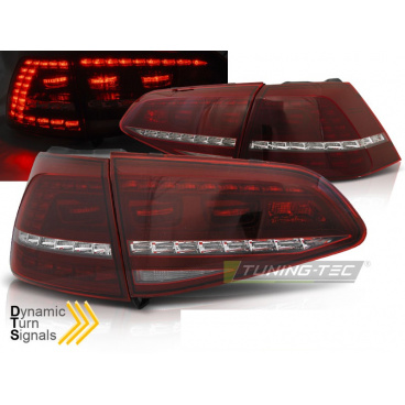 VW Golf 7 2013 zadné lampy red white LED SEQ R Look (LDVWE3) VW Golf 7 2013 zadné lampy red white LED SEQ R Look (LDVWE3)