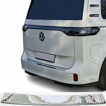 Nerezový leštený kryt hornej hrany zadného nárazníka VW ID. Buzz 2022+ Nerezový leštený kryt hornej hrany zadného nárazníka VW ID. Buzz 2022+
